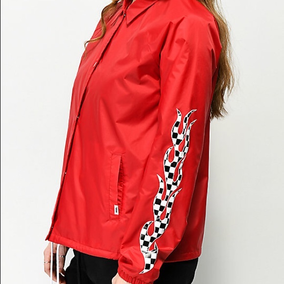 red vans windbreaker